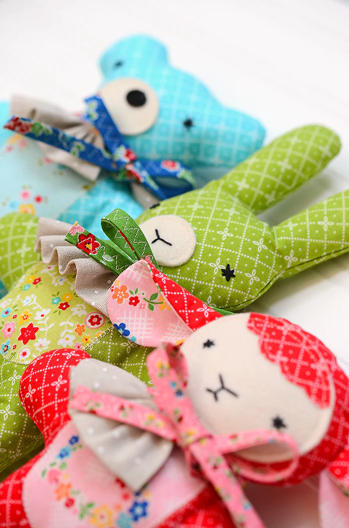 Pattern, Three Little Friends Toy Softies by Ellis & Higgs (digital download) - Image 5