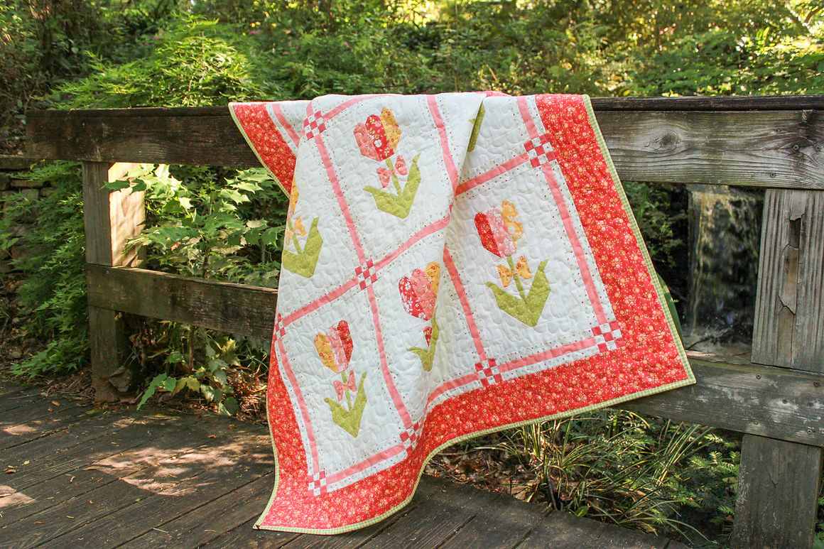 PATTERN, Tidy Up Tulip Quilt By My Sew Quilty Life - Image 5