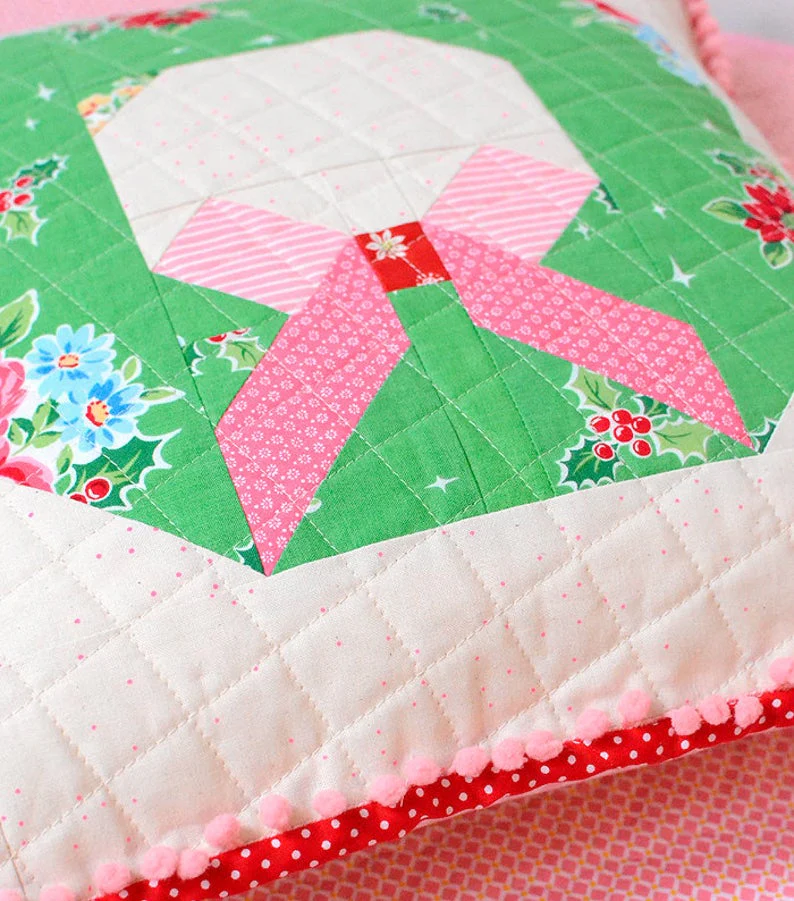 Pattern, Tis The Season Pillow Cover / MINI Quilt by Ellis & Higgs (digital download) - Image 6