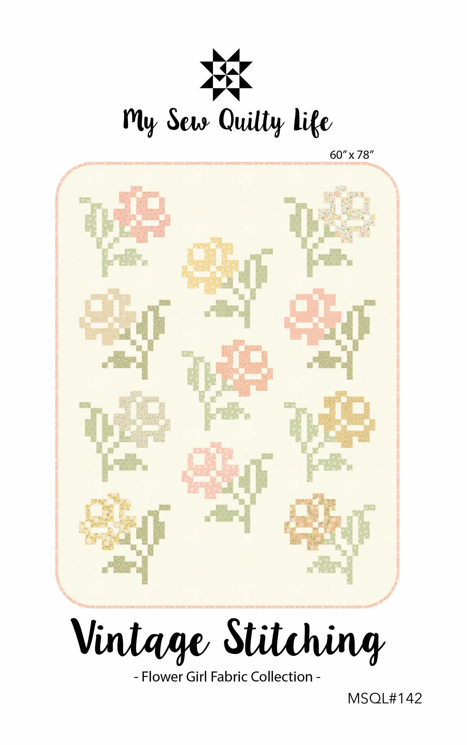 Pattern, Vintage Stitching Quilt by My Sew Quilty Life (digital download) - Image 2
