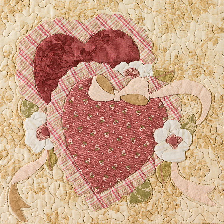PATTERN, VINTAGE VALENTINE Quilt by The Vintage Spool - Image 4