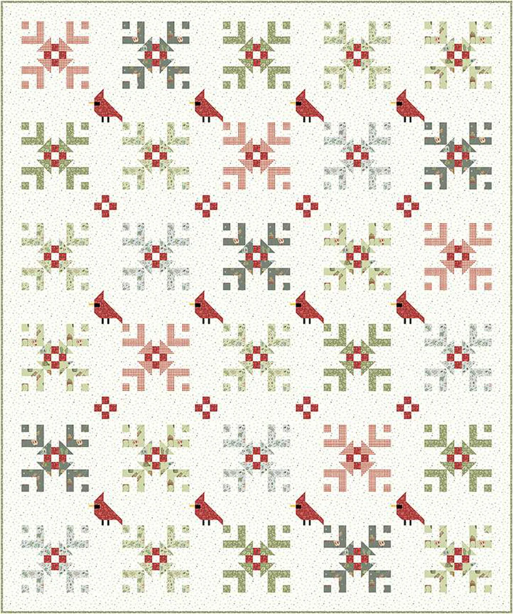 PATTERN, Visitor Christmas Cardinal Quilt by Wendy Sheppard - Image 2