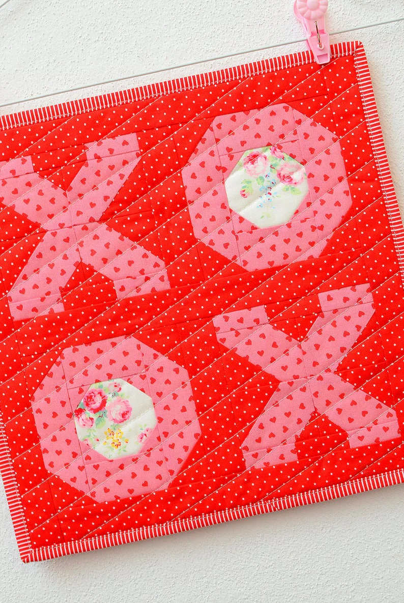 Pattern, XOXO MINI Quilt by Ellis & Higgs (digital download) - Image 5
