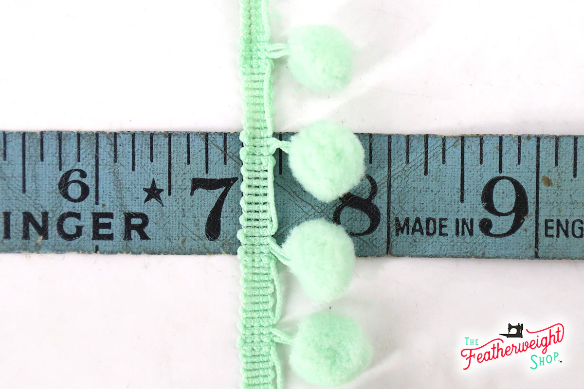 Pom-Pom Trim, MINT 1/2" Ball - Image 2