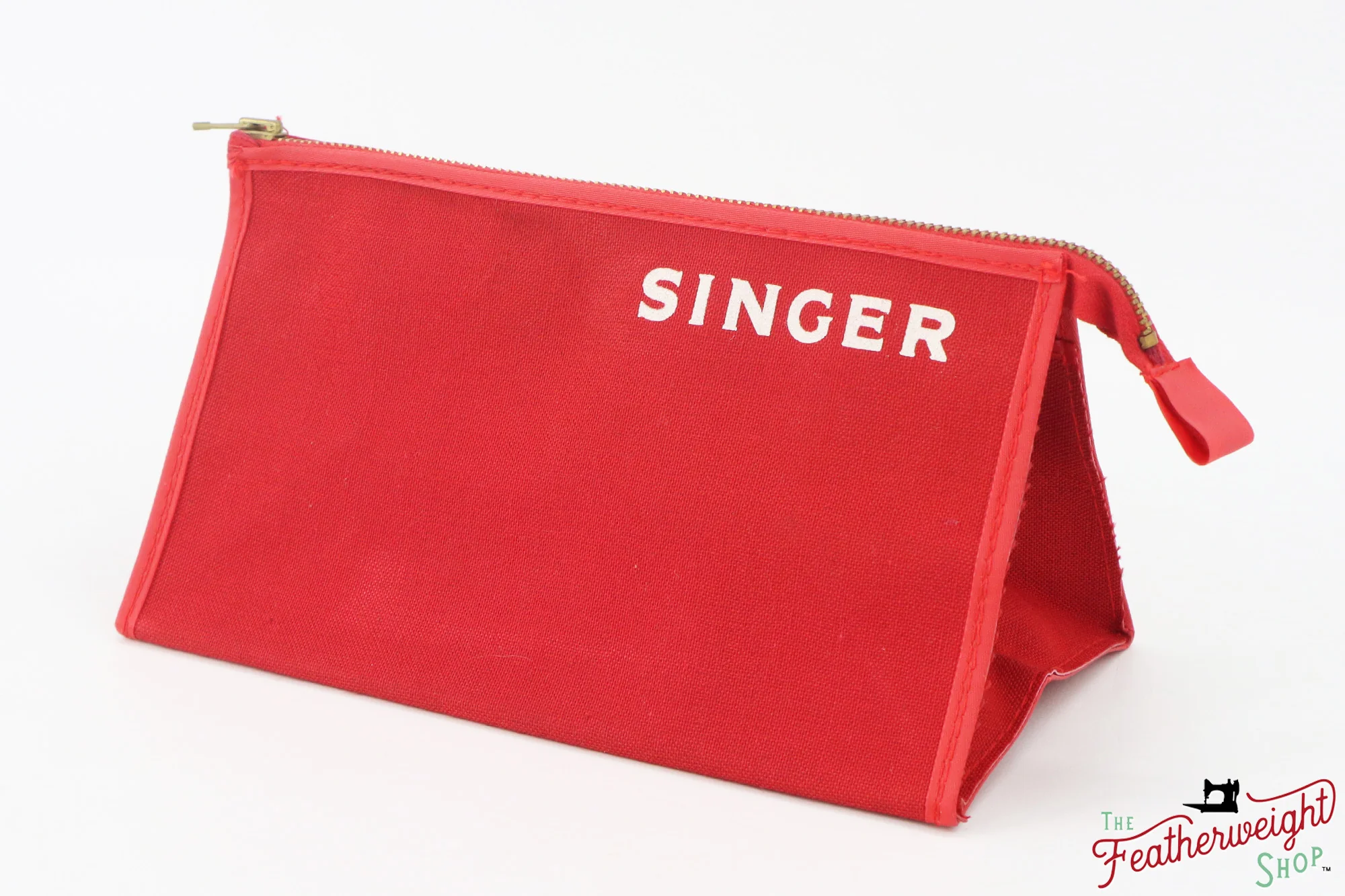 Pouch, Red Canvas - Singer (Vintage Original) RARE - Image 2
