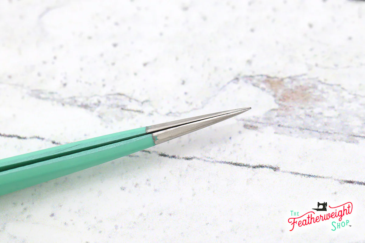 Precision Tweezers, Sharp Jadeite Green Featherweight Shop - Image 6