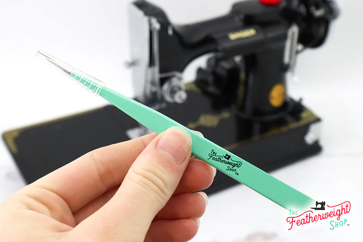 Precision Tweezers, Sharp Jadeite Green Featherweight Shop - Image 8