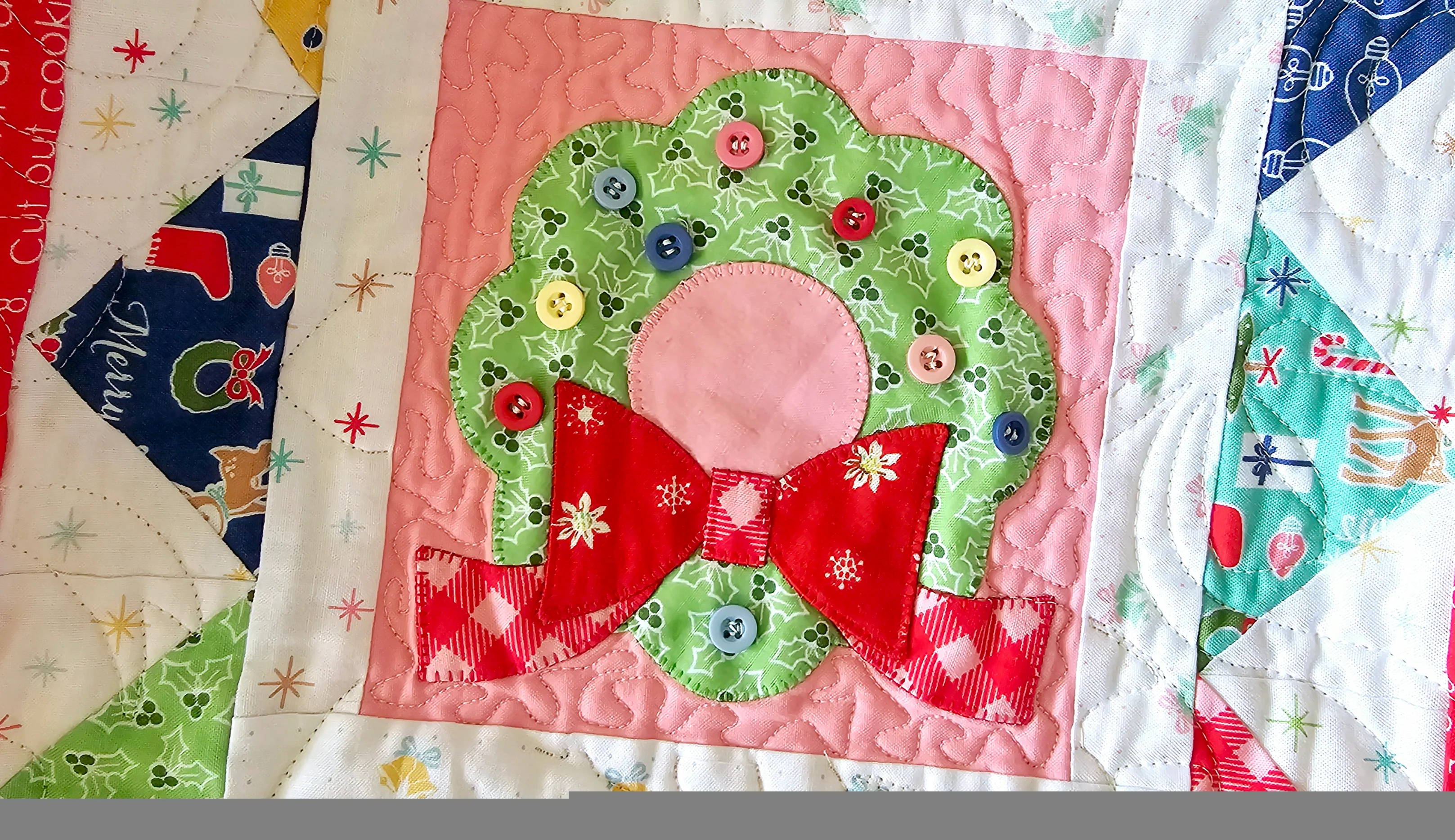 Quilt Kit, Cozy Christmas Applique' (Templates Included) - Image 11