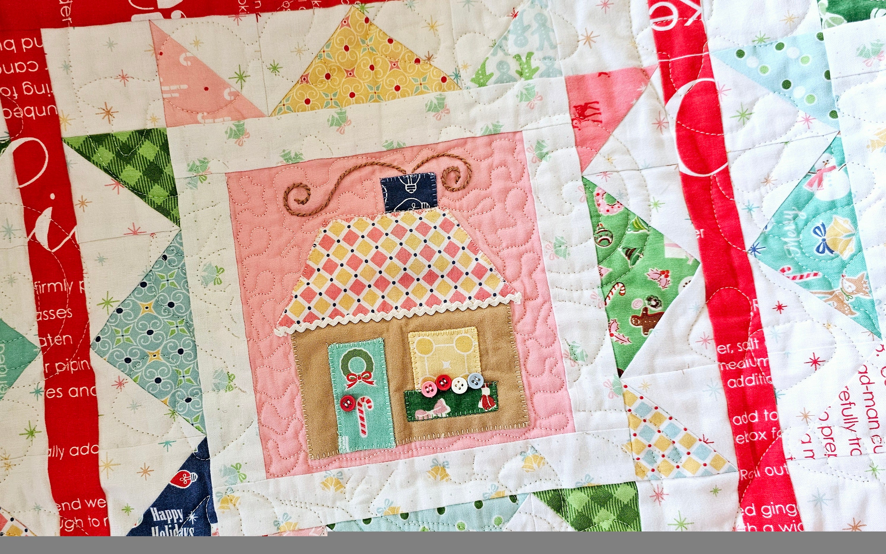Quilt Kit, Cozy Christmas Applique' (Templates Included) - Image 13
