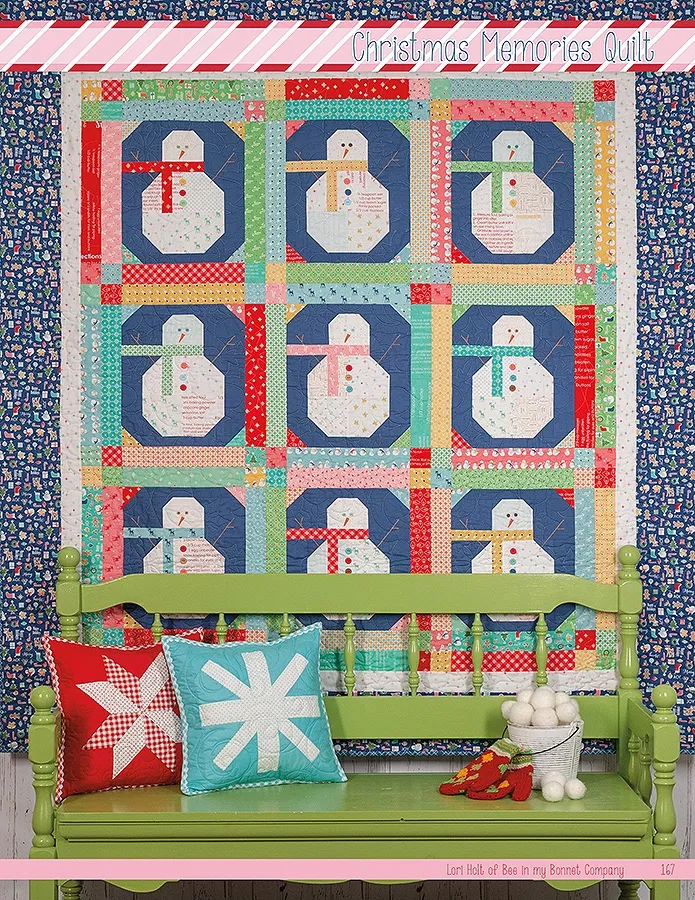 Quilt Kit, Vintage Cozy Christmas Fabric COLLECTION (Pattern BOOK Included) - Image 30