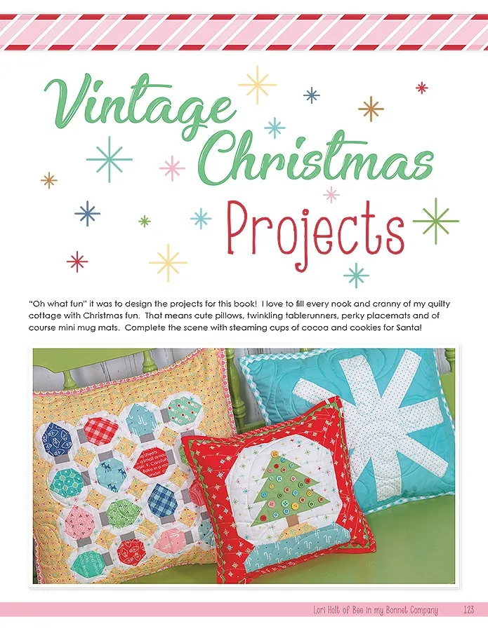Quilt Kit, Vintage Cozy Christmas Fabric COLLECTION (Pattern BOOK Included) - Image 36