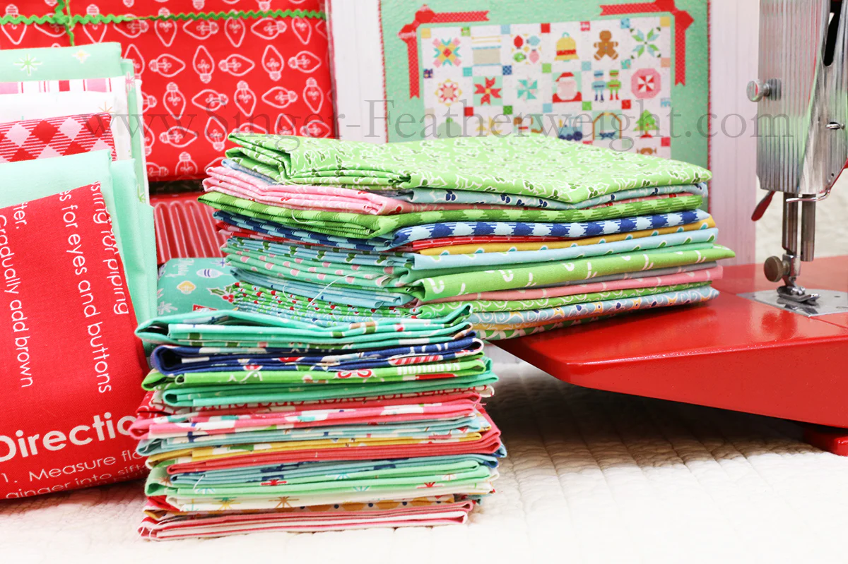 Quilt Kit, Vintage Cozy Christmas Fabric COLLECTION (Pattern BOOK Included) - Image 6