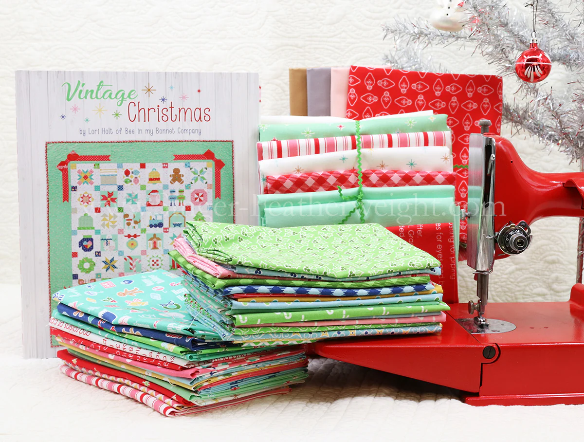 Quilt Kit, Vintage Cozy Christmas Fabric COLLECTION (Pattern BOOK Included) - Image 7
