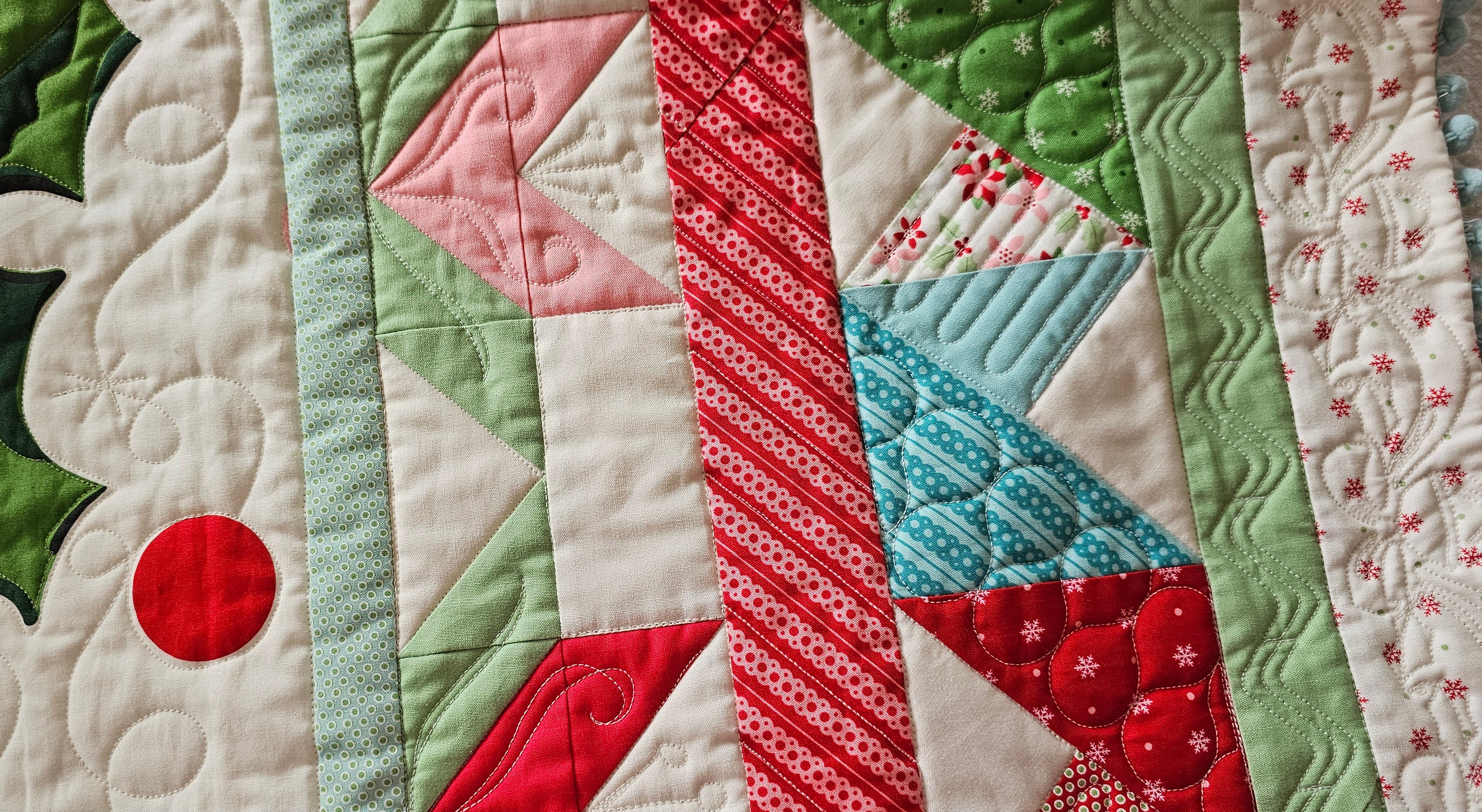 Quilt Kit, HENRIETTA Kitty Christmas Stocking - Image 6