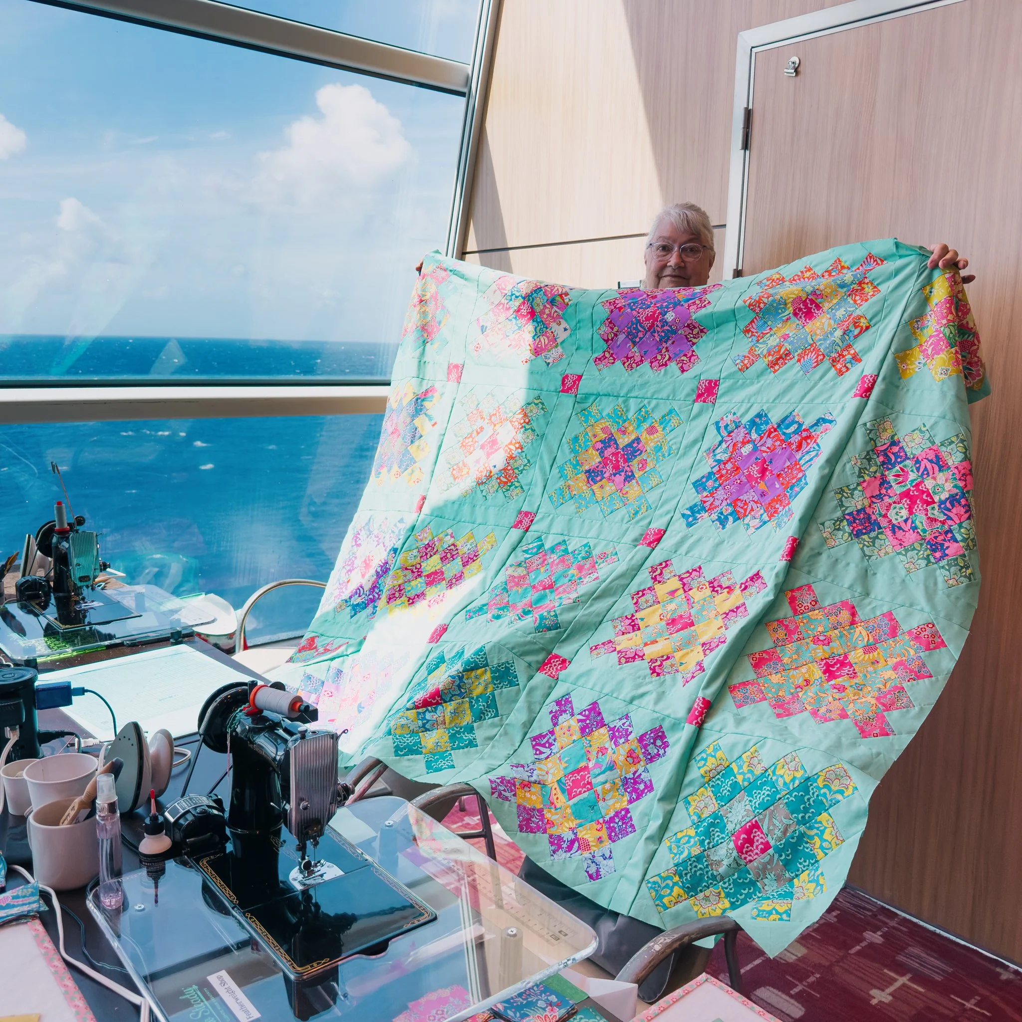 Quilt Kit, Laser Pre-cut - Caribbean Sea - Image 7