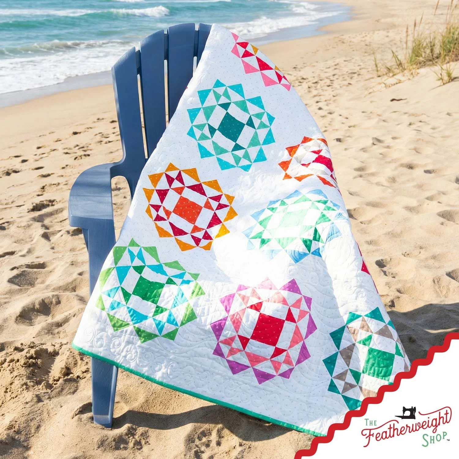 Quilt Kit, Laser Pre-cut - Kaleidoscope Caribbean Quilt Kit - Image 5