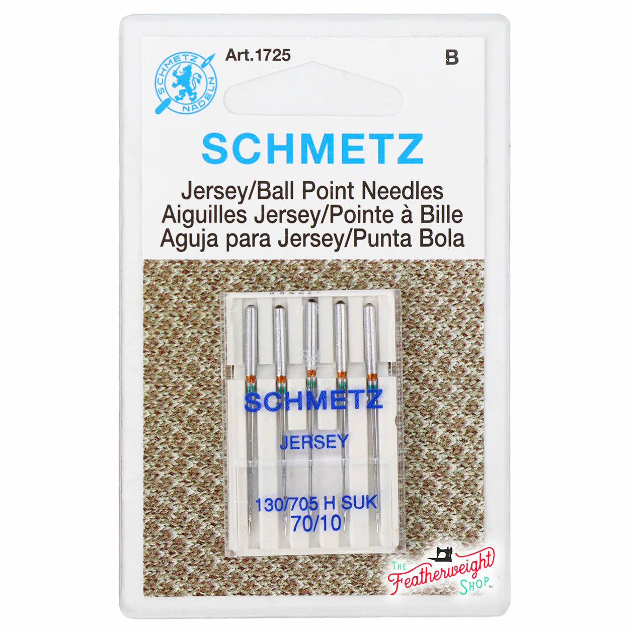 Schmetz Sewing Needles Jersey Ball Point, 5pk 70/10