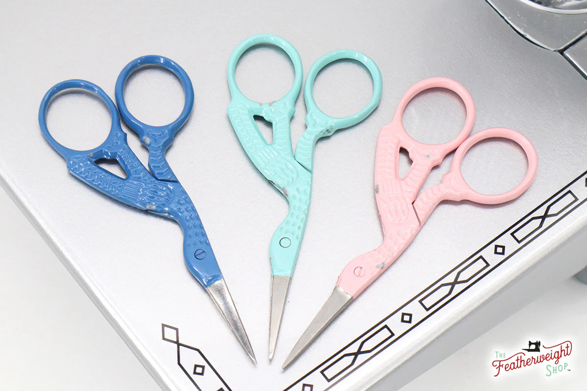 Scissors, Lori Holt Sewing Embroidery Scissors - STORK (2nds)
