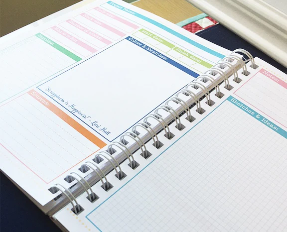 Scrappy Project Planner (OUT OF PRINT) Spiral Bound Book by Lori Holt - Image 3