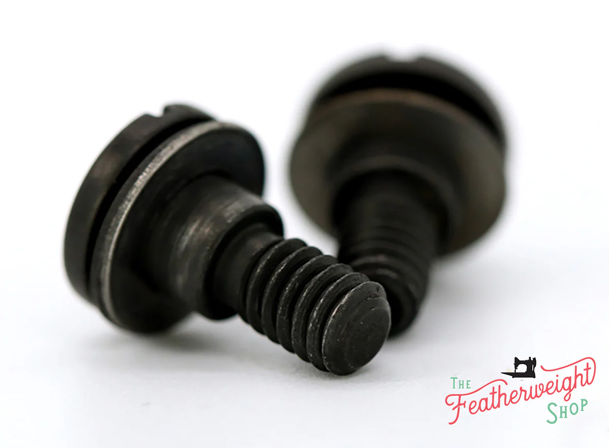 Screw, Singer Featherweight Bed Extension Screws & Washers Set of 2 - (Vintage Original) - Image 4