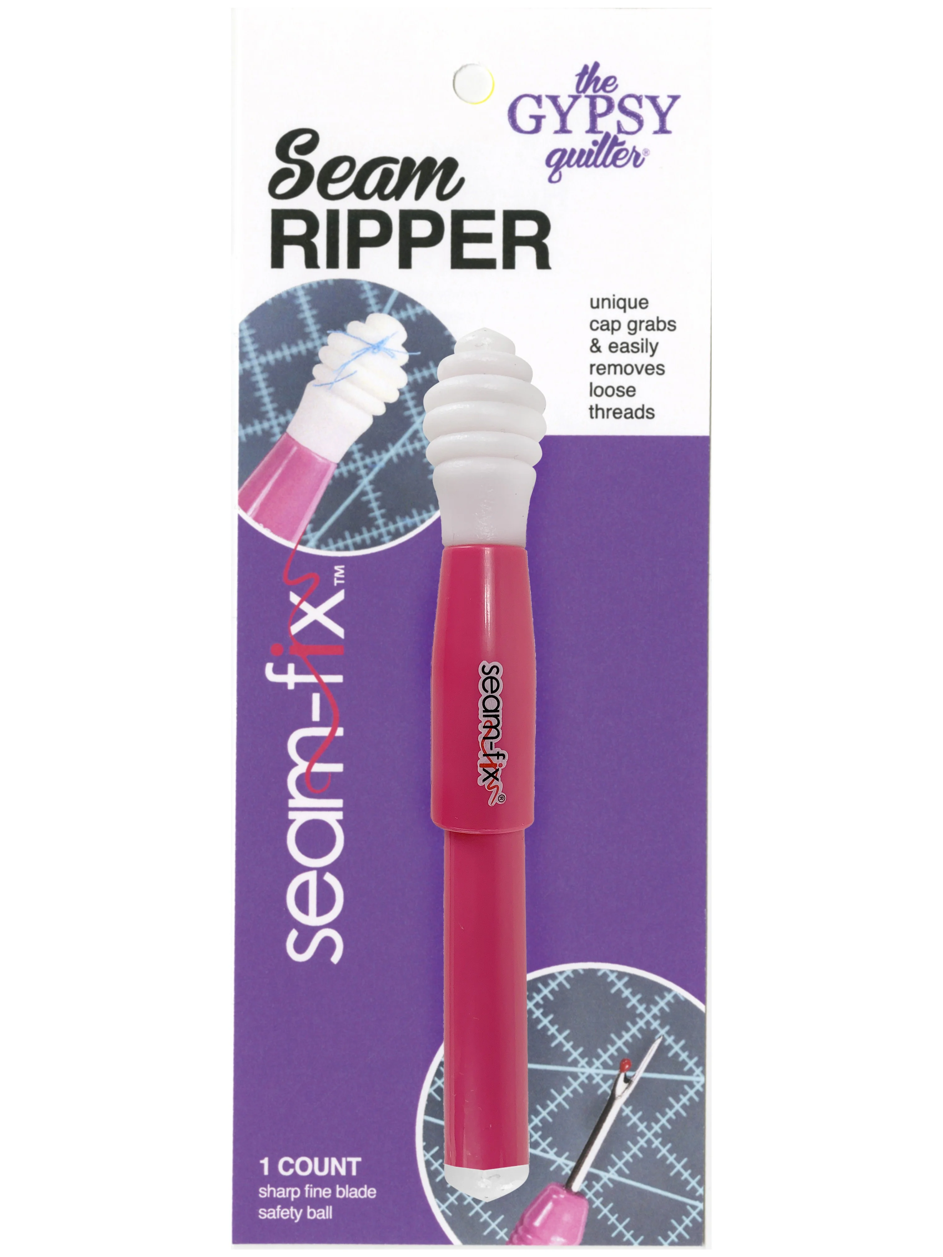 Seam Ripper, Gypsy Quilter Seam Fix - FORTUNE FUSCHIA PINK