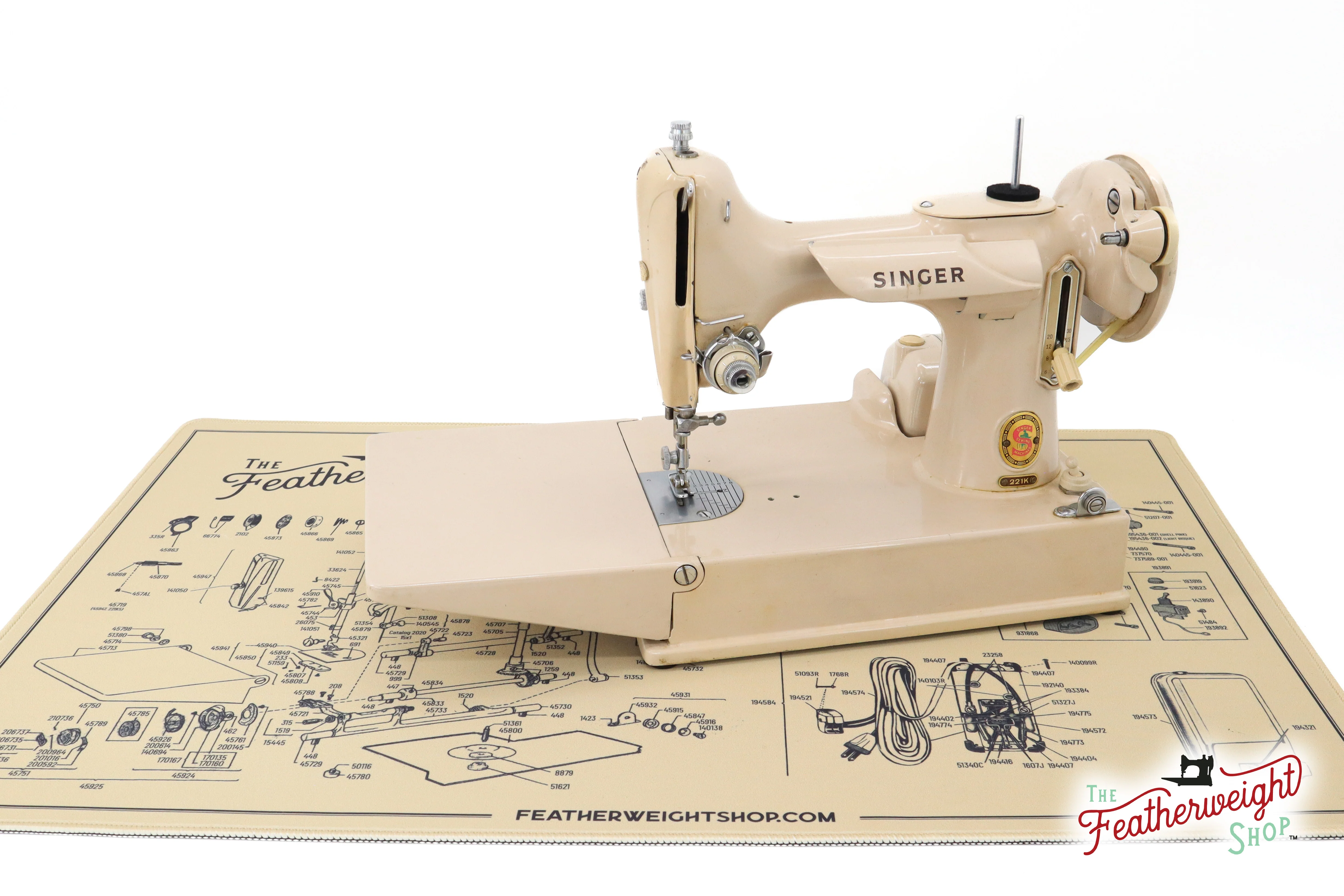 Servicing Mat, Tan Featherweight Schematic for 221J / 221K5 - Image 5
