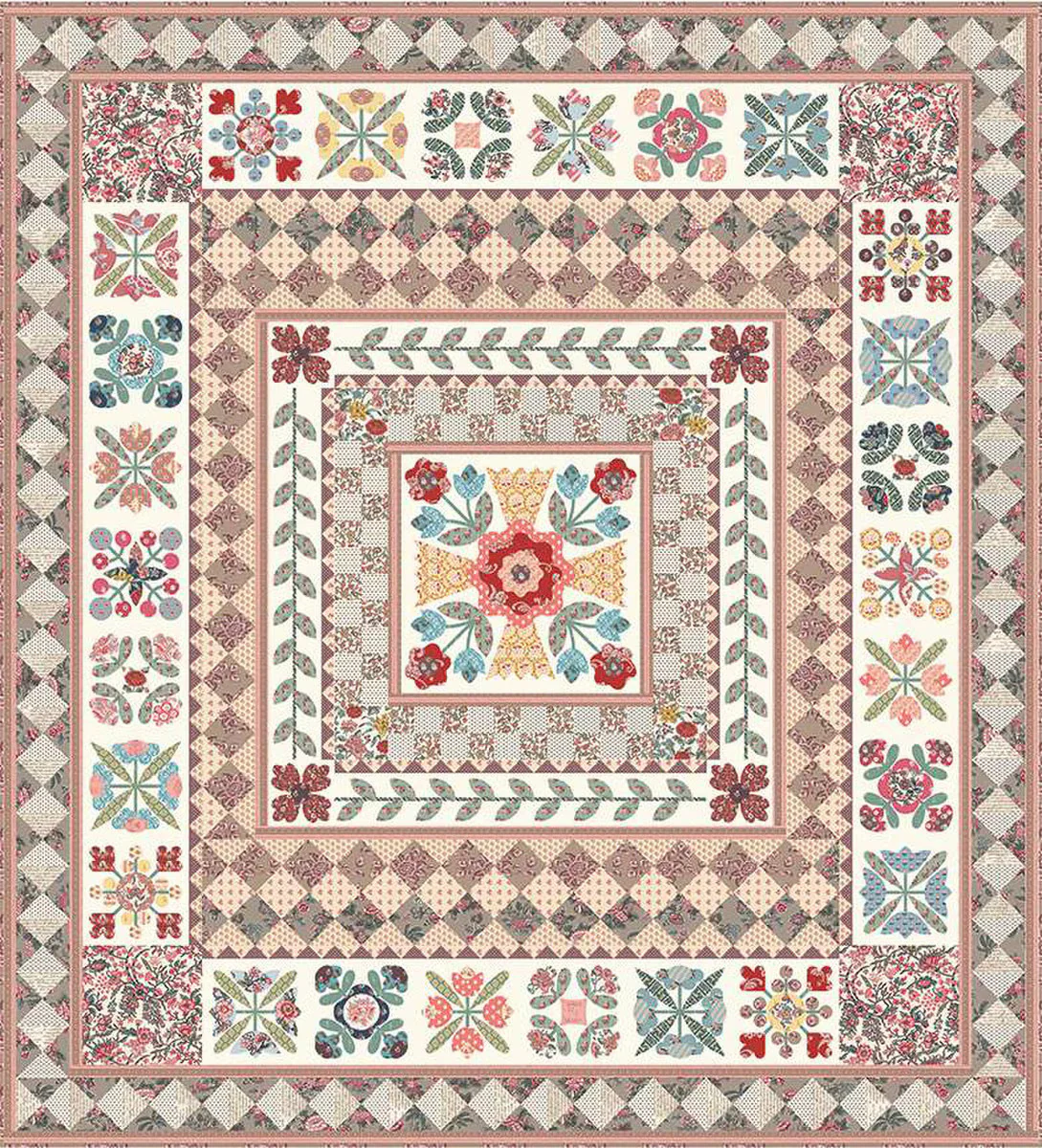 Sew Simple Shapes, Jane Austen 250th Anniversary Quilt by Lori Holt of Bee in My Bonnet