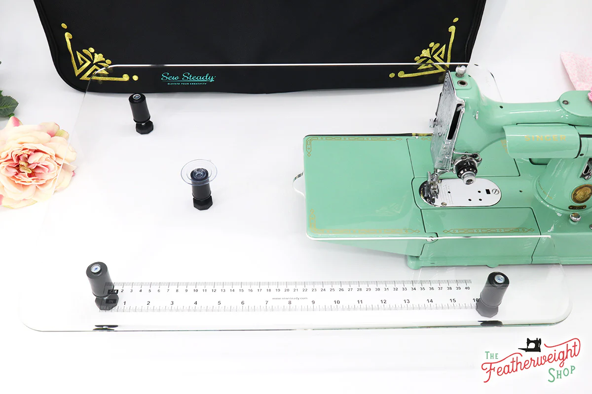 Sew Steady CLEAR Singer Featherweight Table Extension + BAG - Image 5