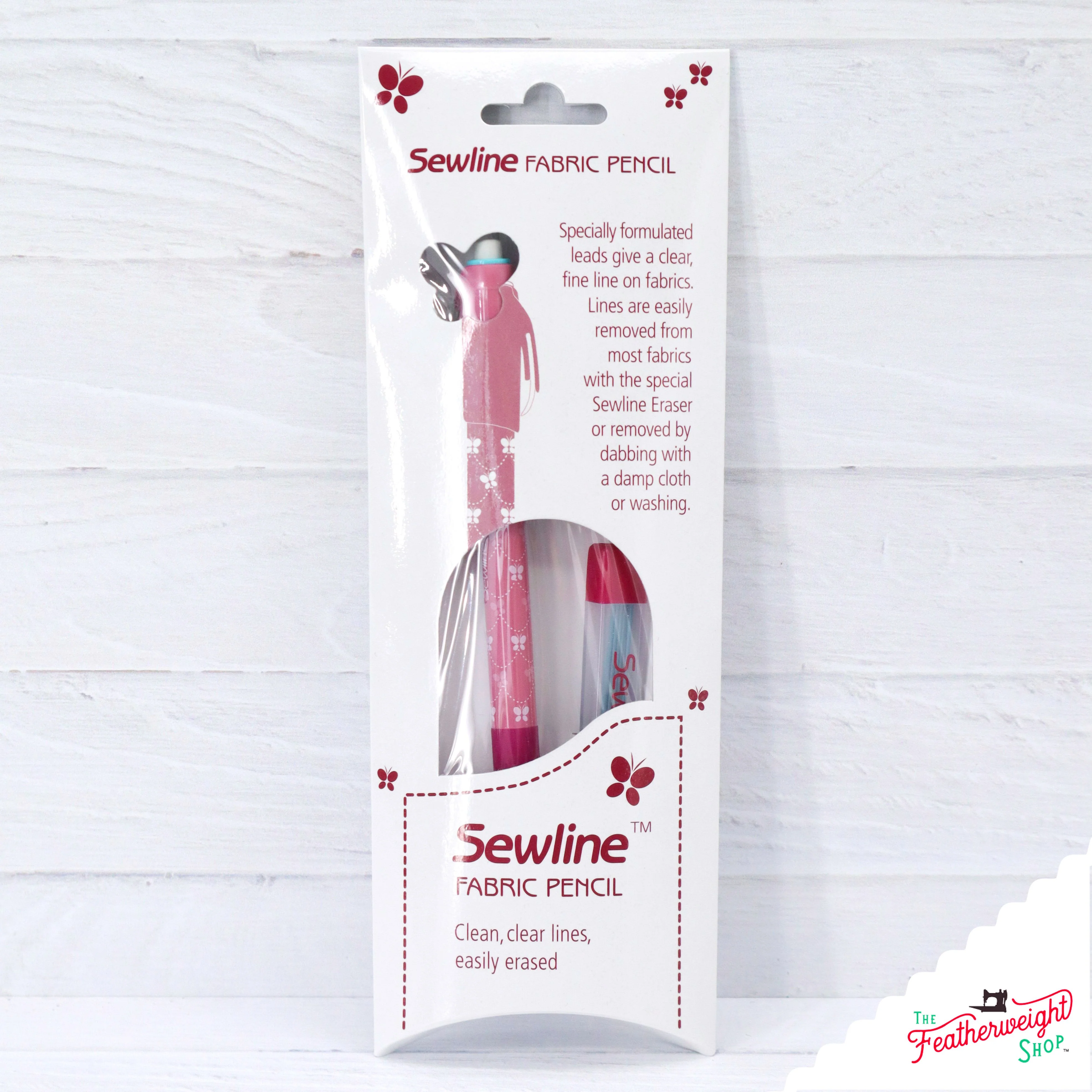 Sewline Mechanical Fabric Pencil with Lead Refills - BLUE - Image 2