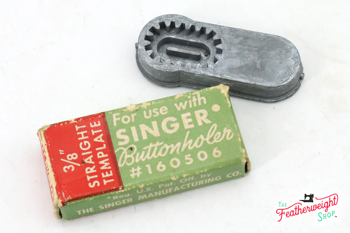 Singer Buttonholer Attachment Template, BOXED (Vintage Original) - RARE - Image 3