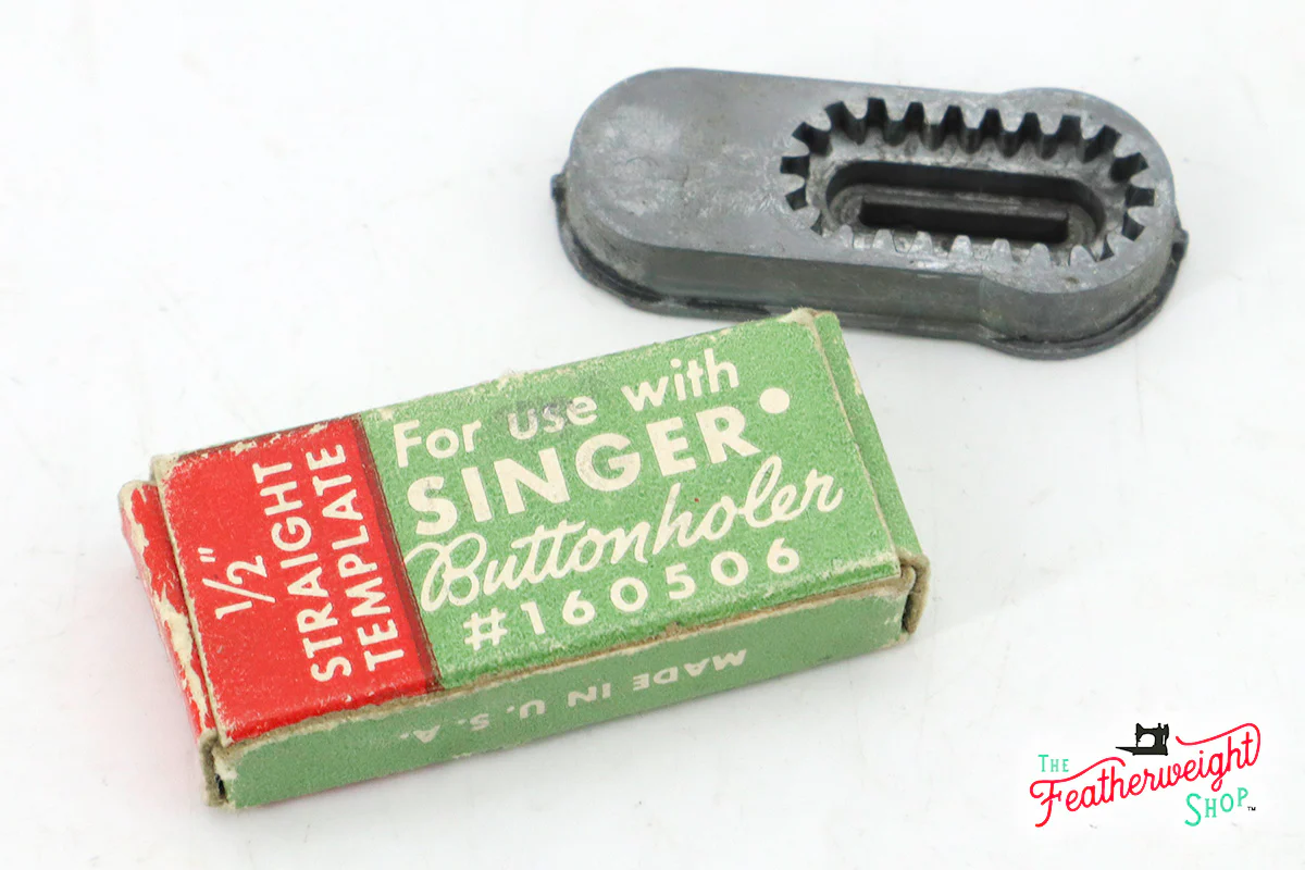 Singer Buttonholer Attachment Template, BOXED (Vintage Original) - RARE - Image 4