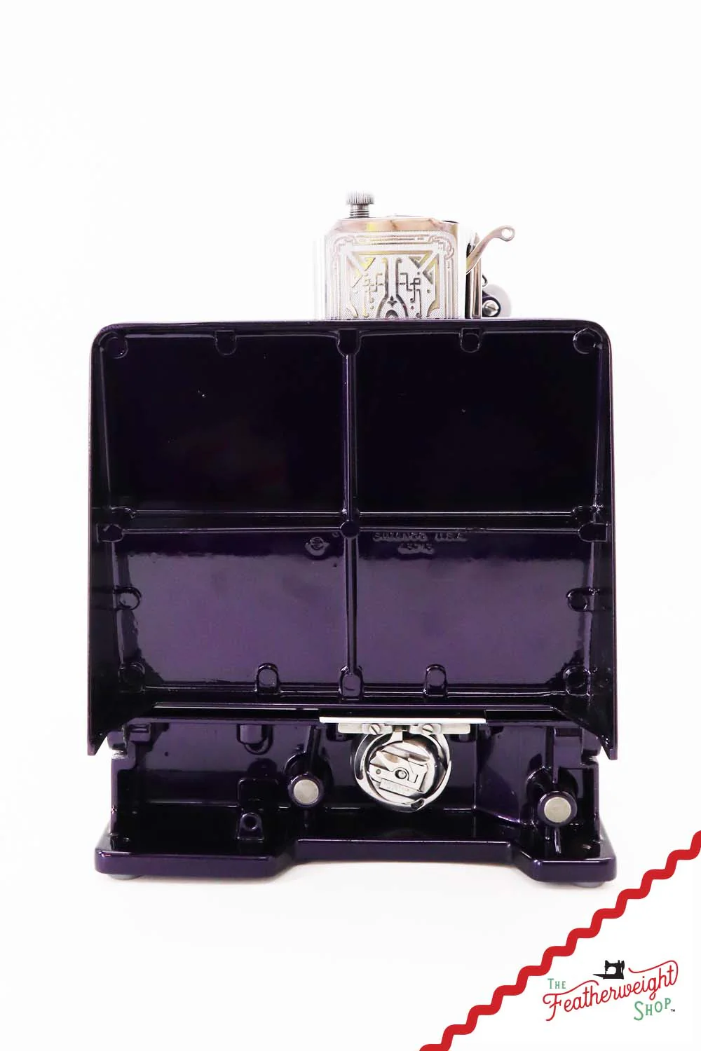 Singer Featherweight 221, AD729*** - Fully Restored in Black Iris - Image 5