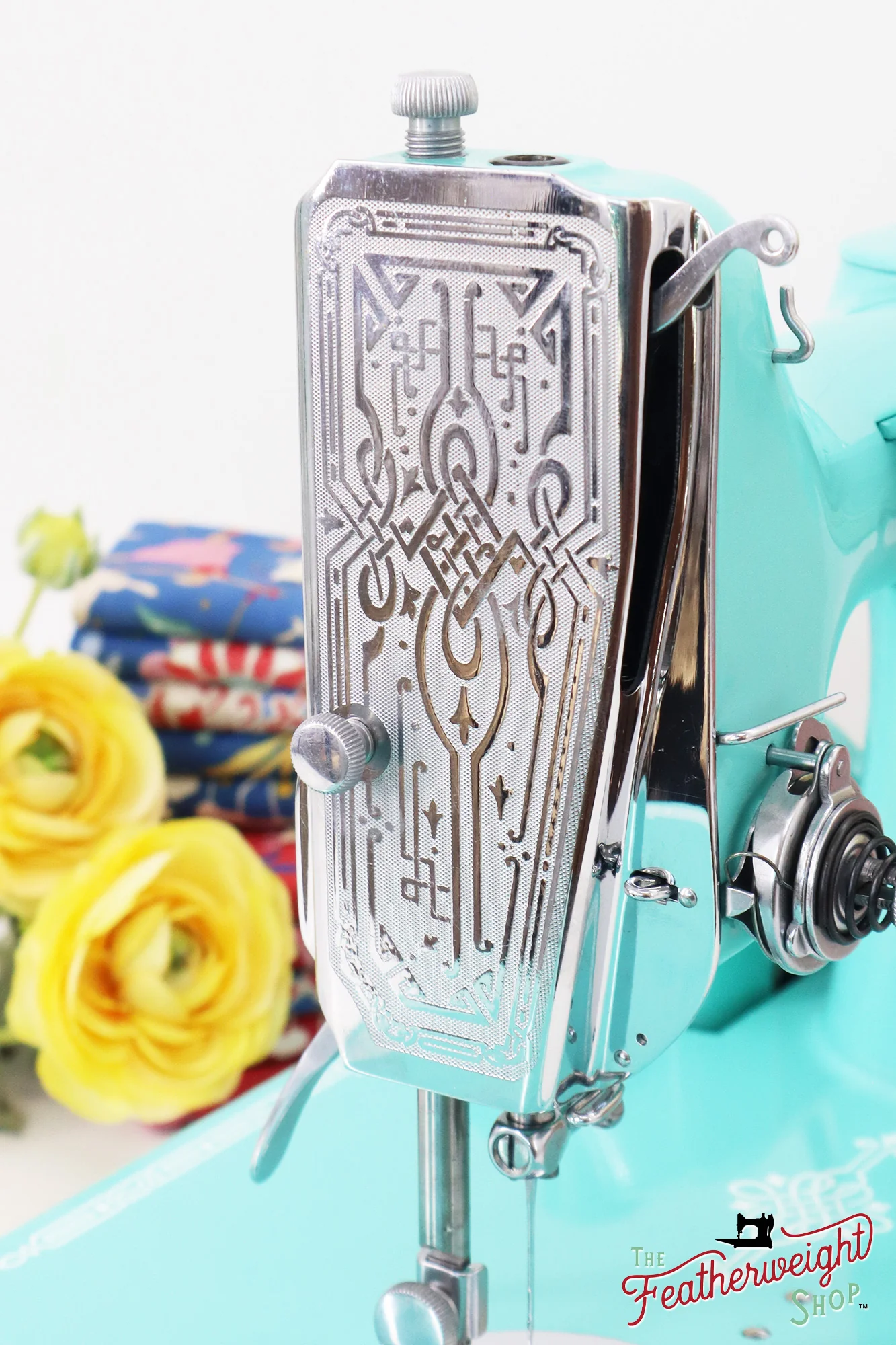 Singer Featherweight 221, AD7871** - Fully Restored in Tiffany Blue - Image 14