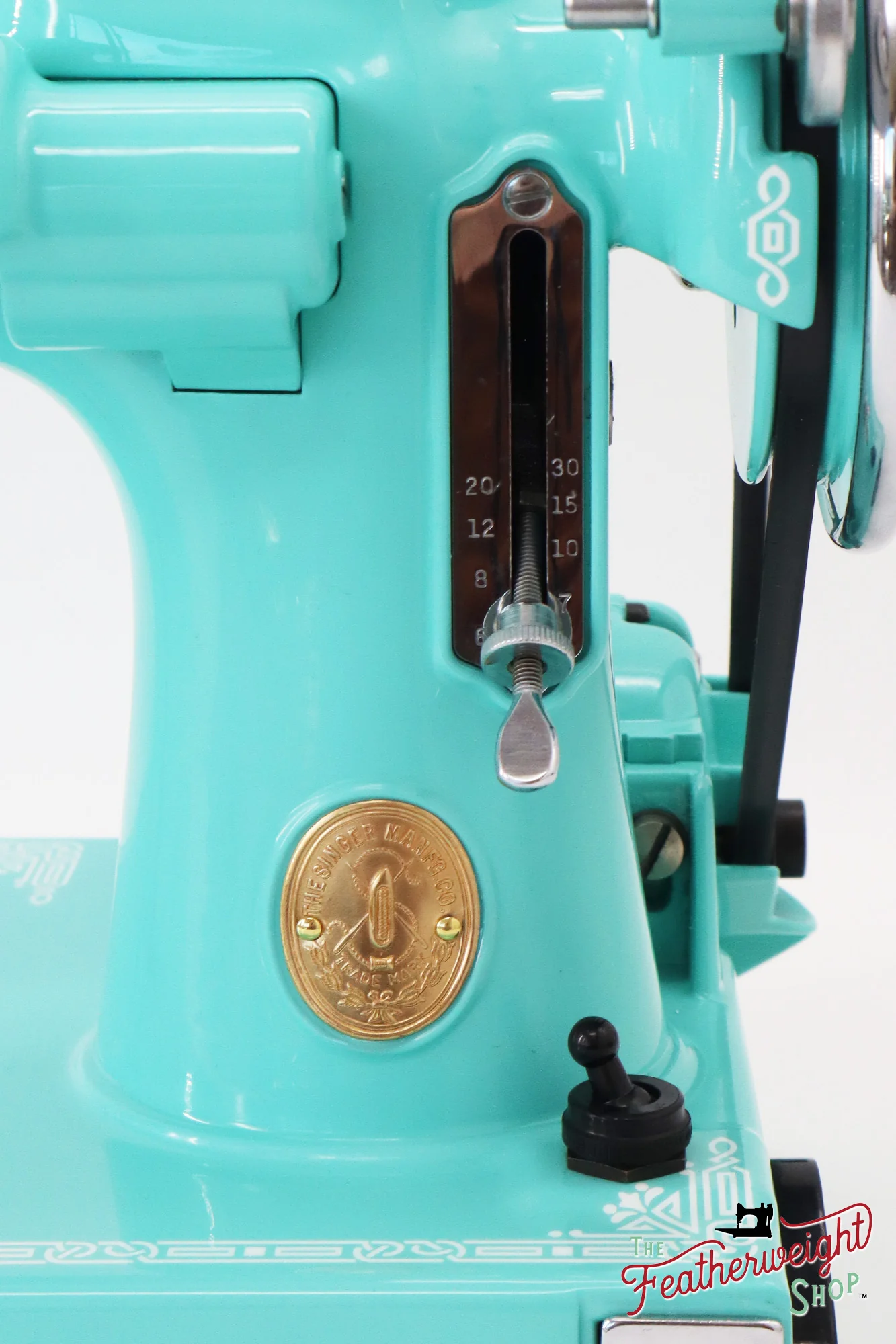 Singer Featherweight 221, AD7871** - Fully Restored in Tiffany Blue - Image 16