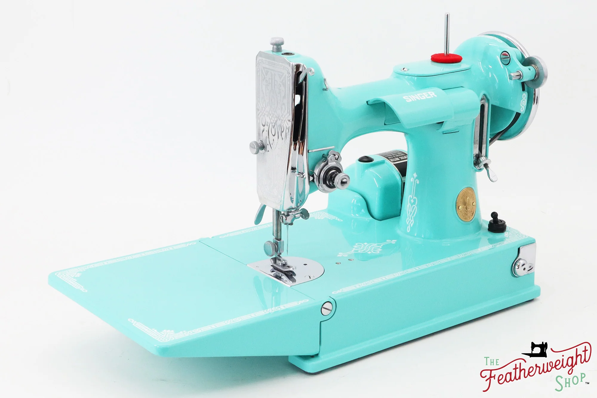 Singer Featherweight 221, AD7871** - Fully Restored in Tiffany Blue - Image 3