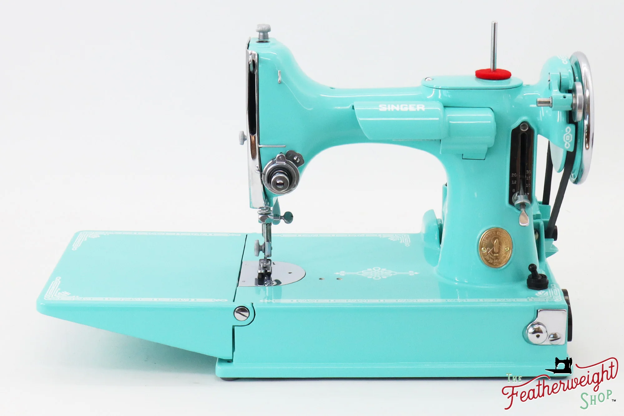 Singer Featherweight 221, AD7871** - Fully Restored in Tiffany Blue - Image 4