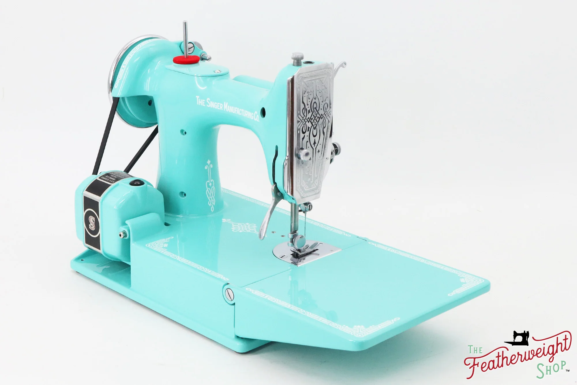 Singer Featherweight 221, AD7871** - Fully Restored in Tiffany Blue - Image 6