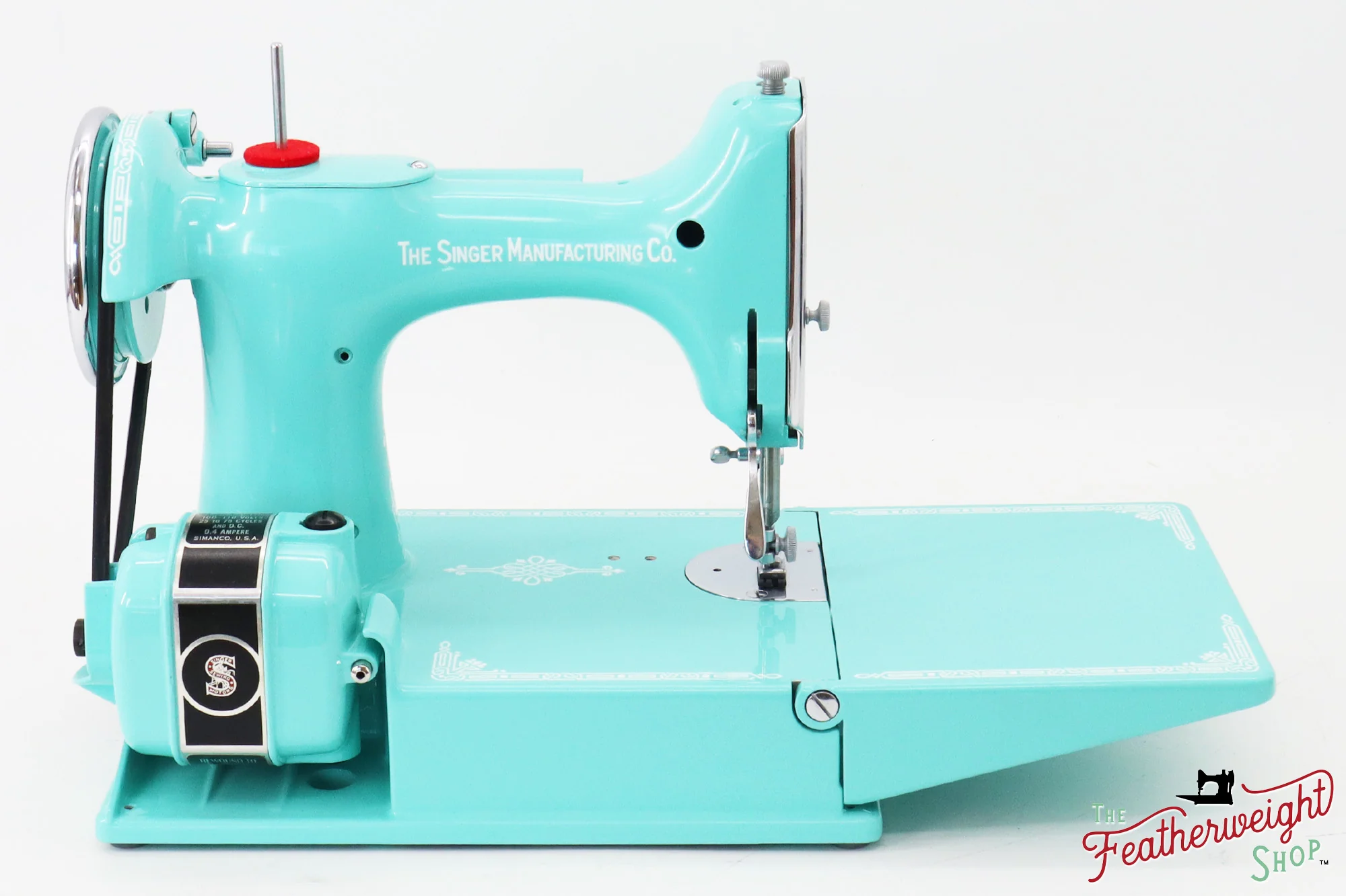 Singer Featherweight 221, AD7871** - Fully Restored in Tiffany Blue - Image 7
