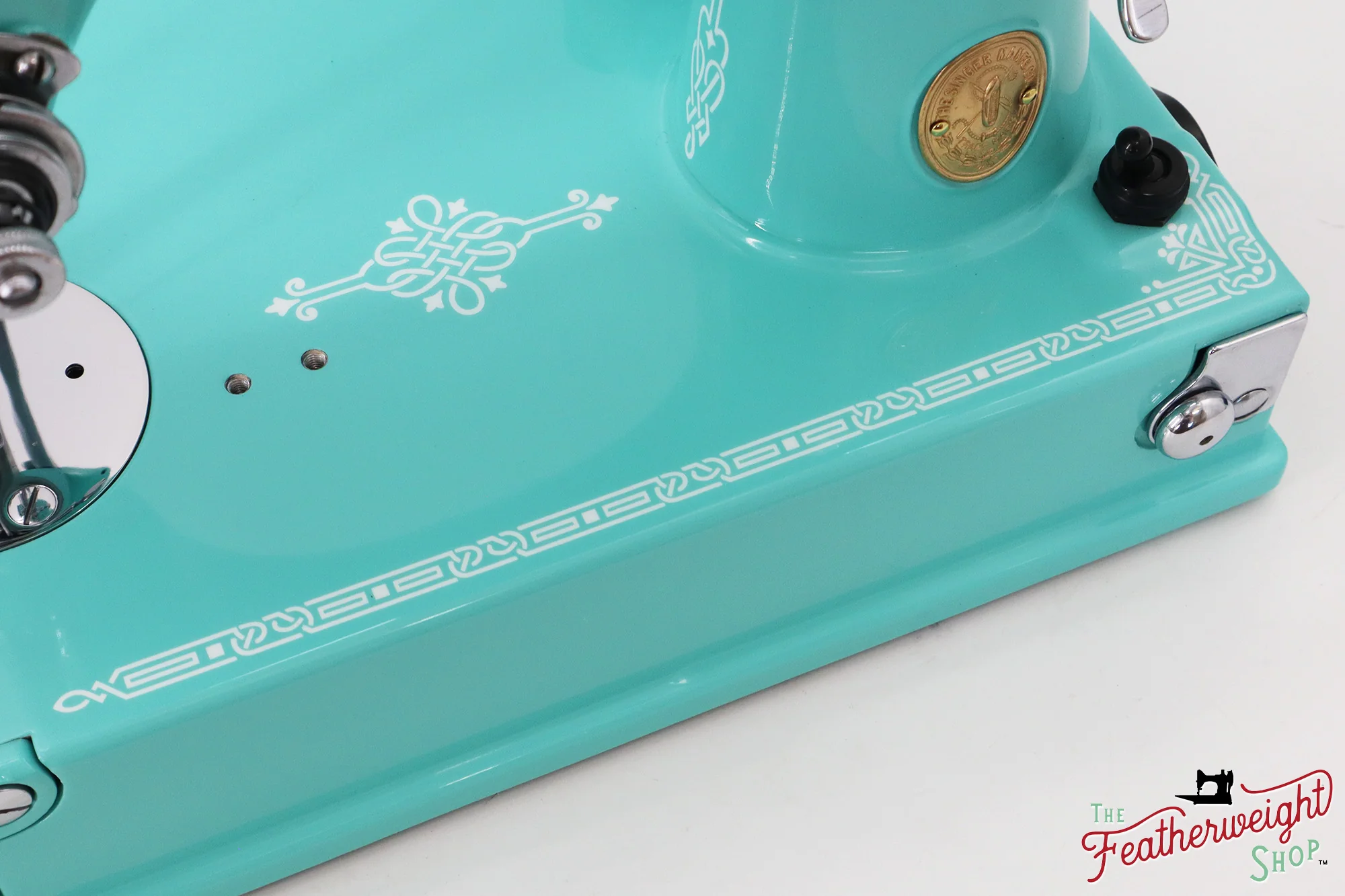 Singer Featherweight 221, AD7871** - Fully Restored in Tiffany Blue - Image 8