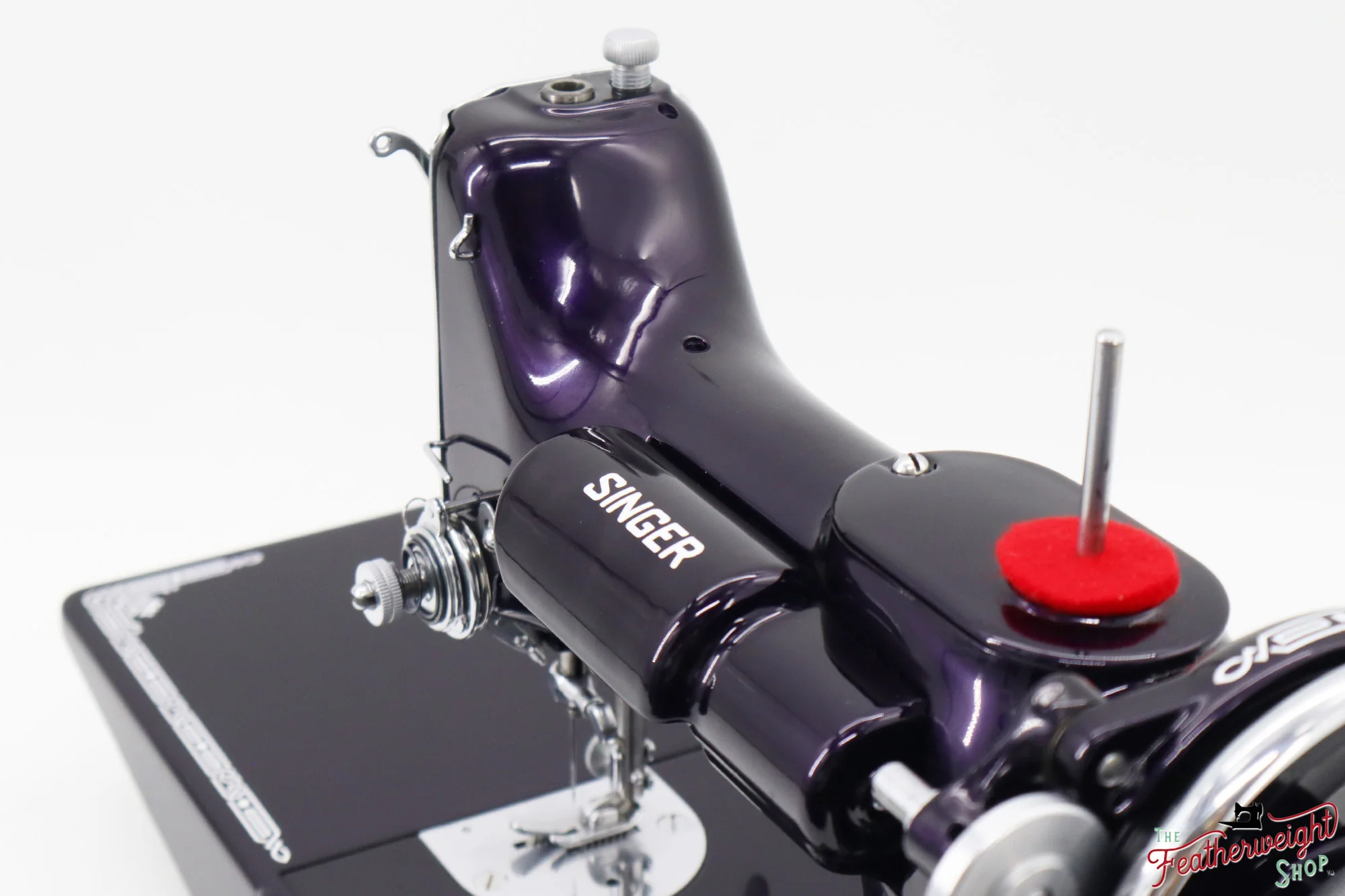 Singer Featherweight 221, AD946*** - Fully Restored in Black Iris - Image 11