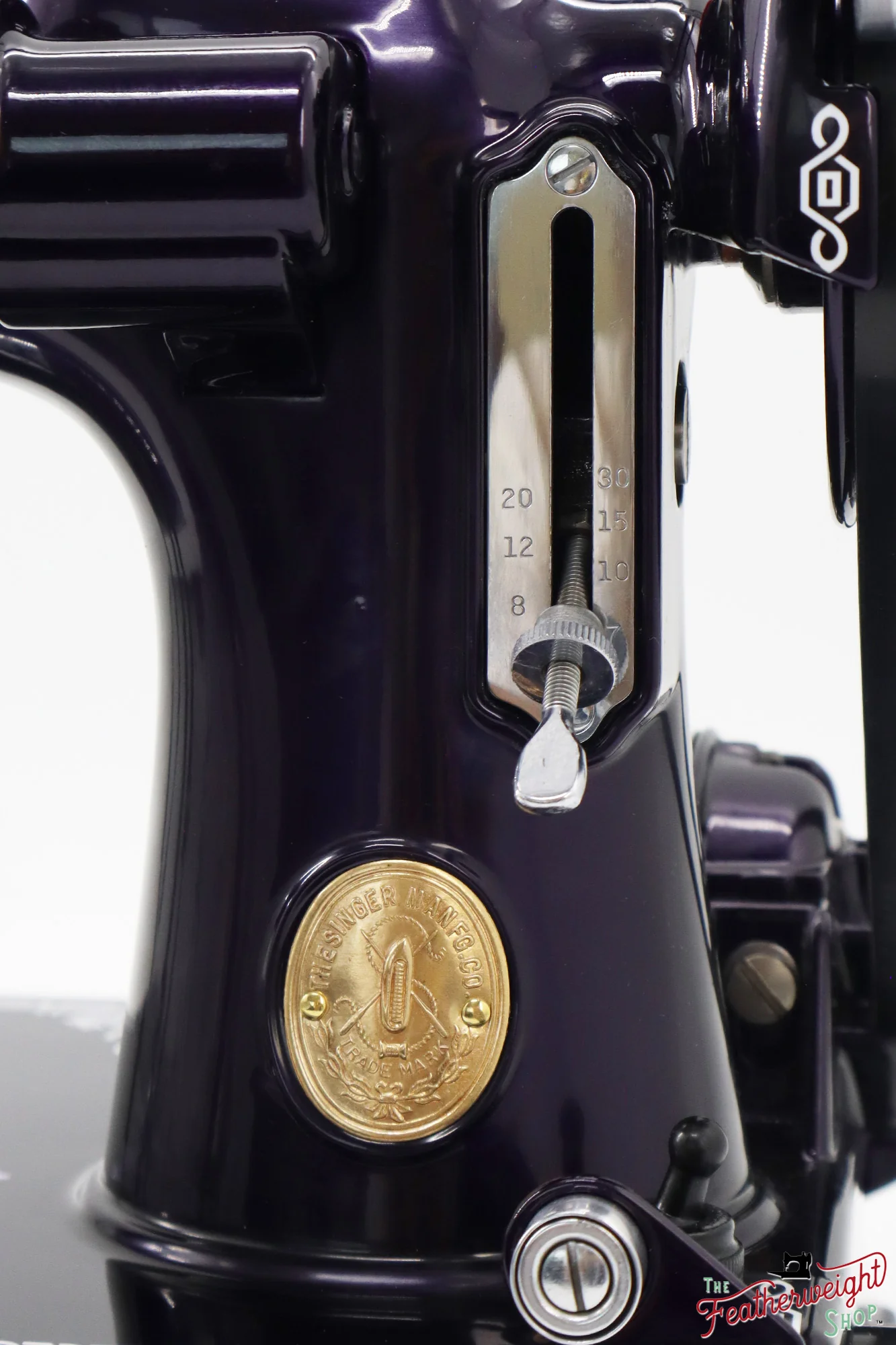 Singer Featherweight 221, AD946*** - Fully Restored in Black Iris - Image 15