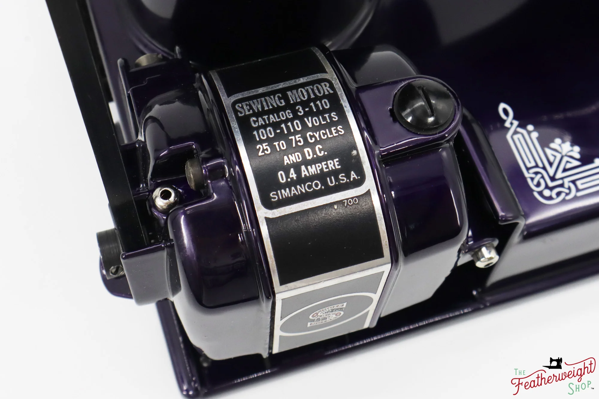 Singer Featherweight 221, AD946*** - Fully Restored in Black Iris - Image 16