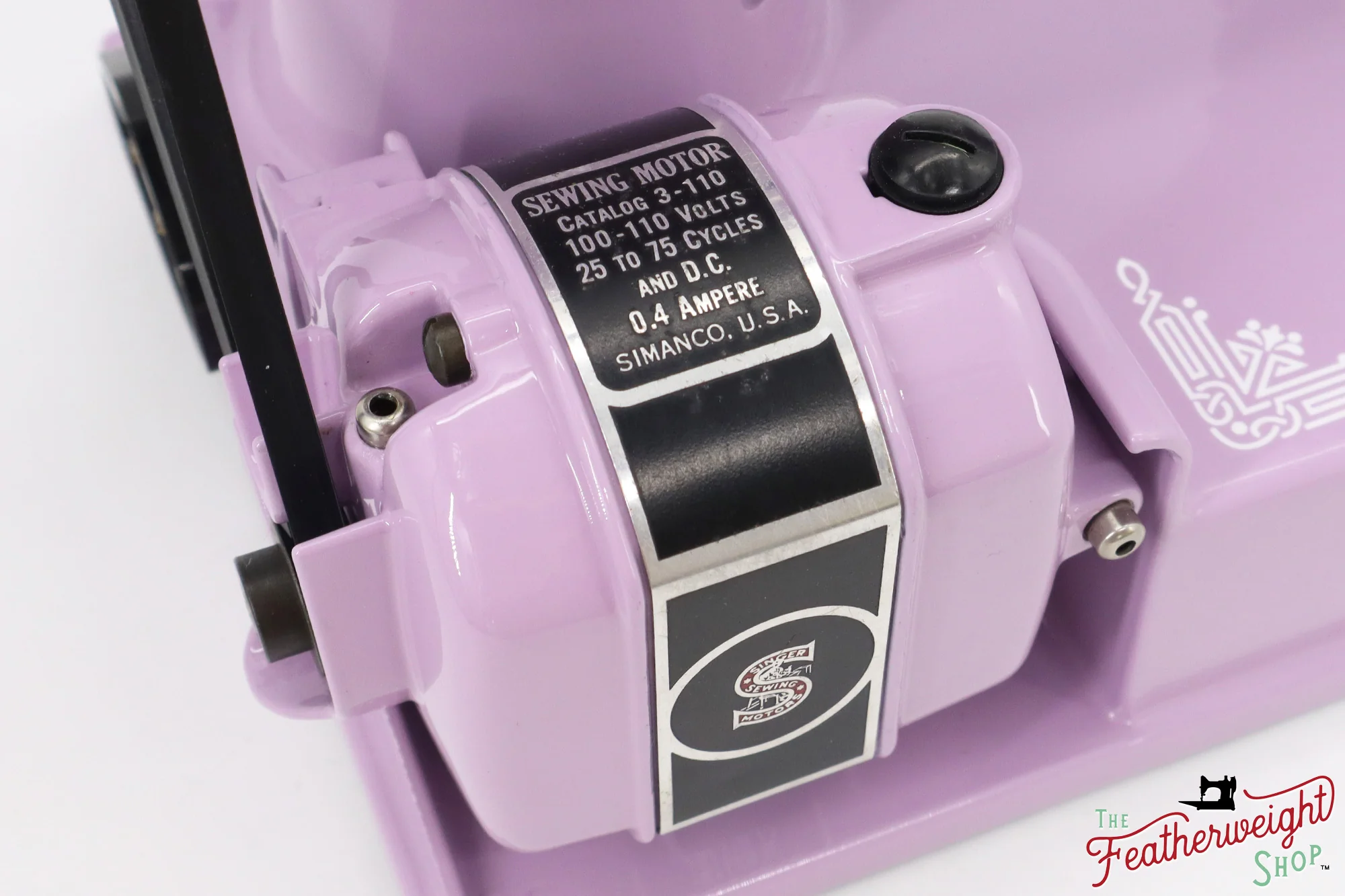Singer Featherweight 221, AD998*** - Fully Restored in Wisteria - Image 16