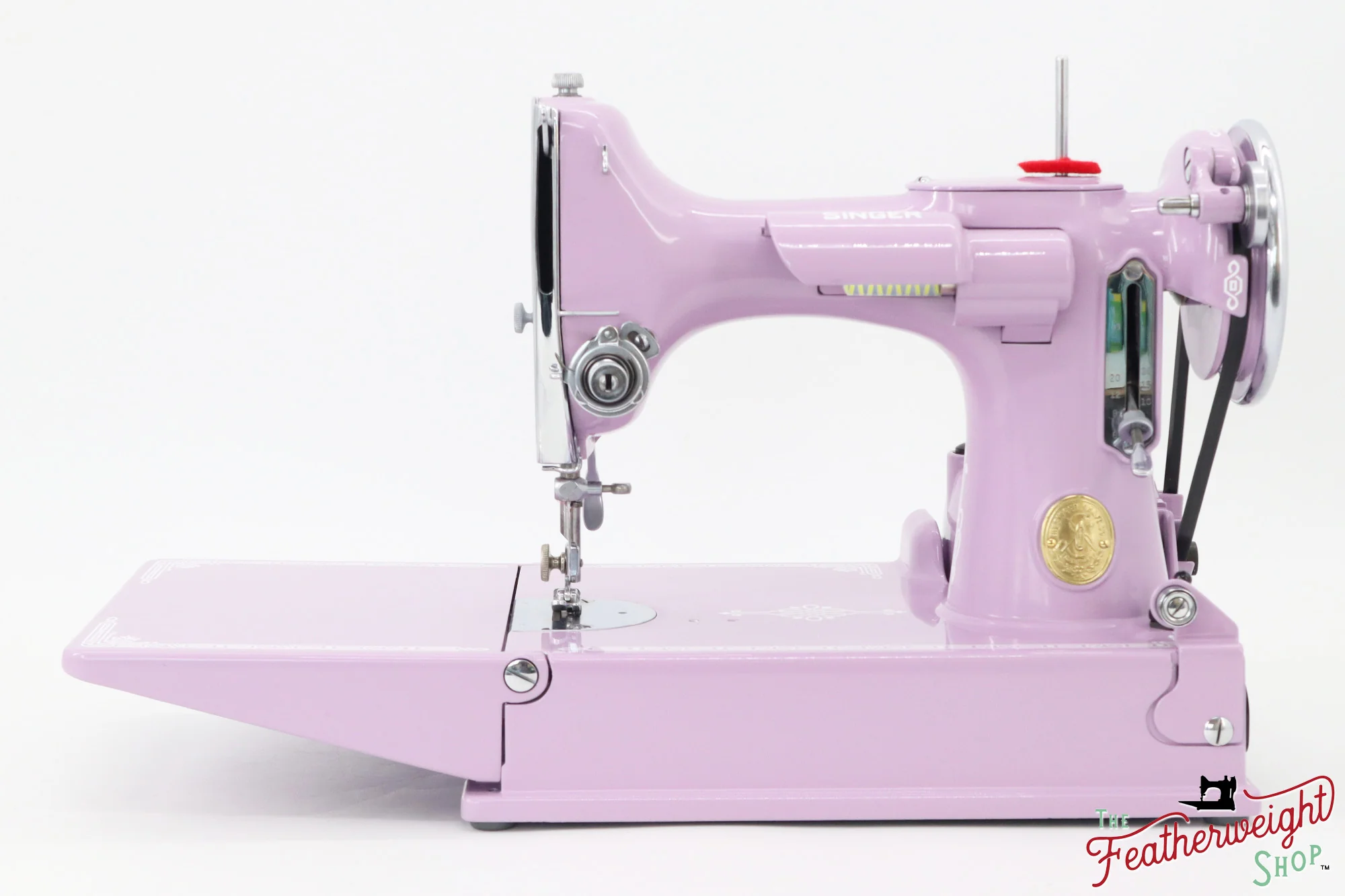 Singer Featherweight 221, AD998*** - Fully Restored in Wisteria - Image 2