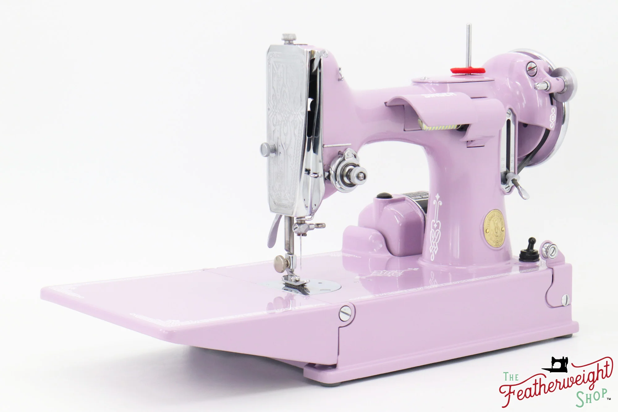 Singer Featherweight 221, AD998*** - Fully Restored in Wisteria - Image 4
