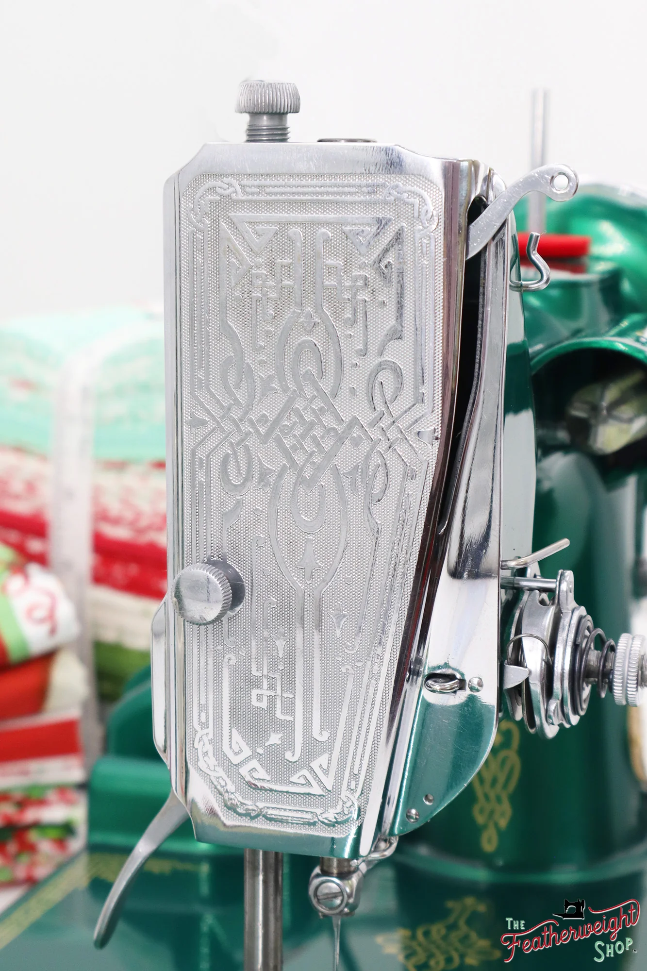 Singer Featherweight 221, AE055*** - Fully Restored in Emerald Green - Image 12