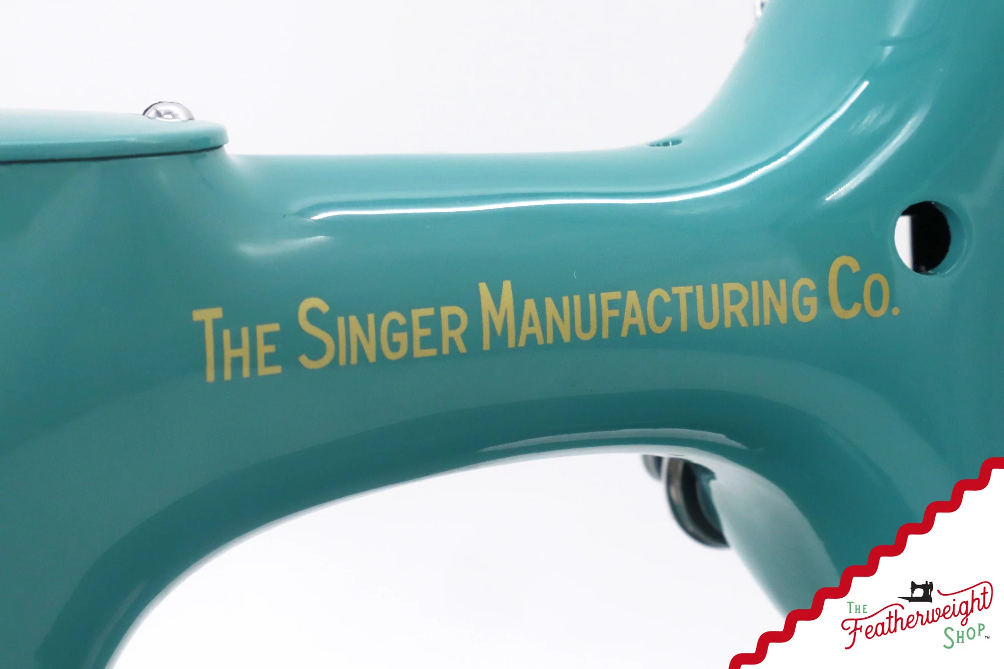 Singer Featherweight 221, AE061*** - Fully Restored in Lagoon - Image 12