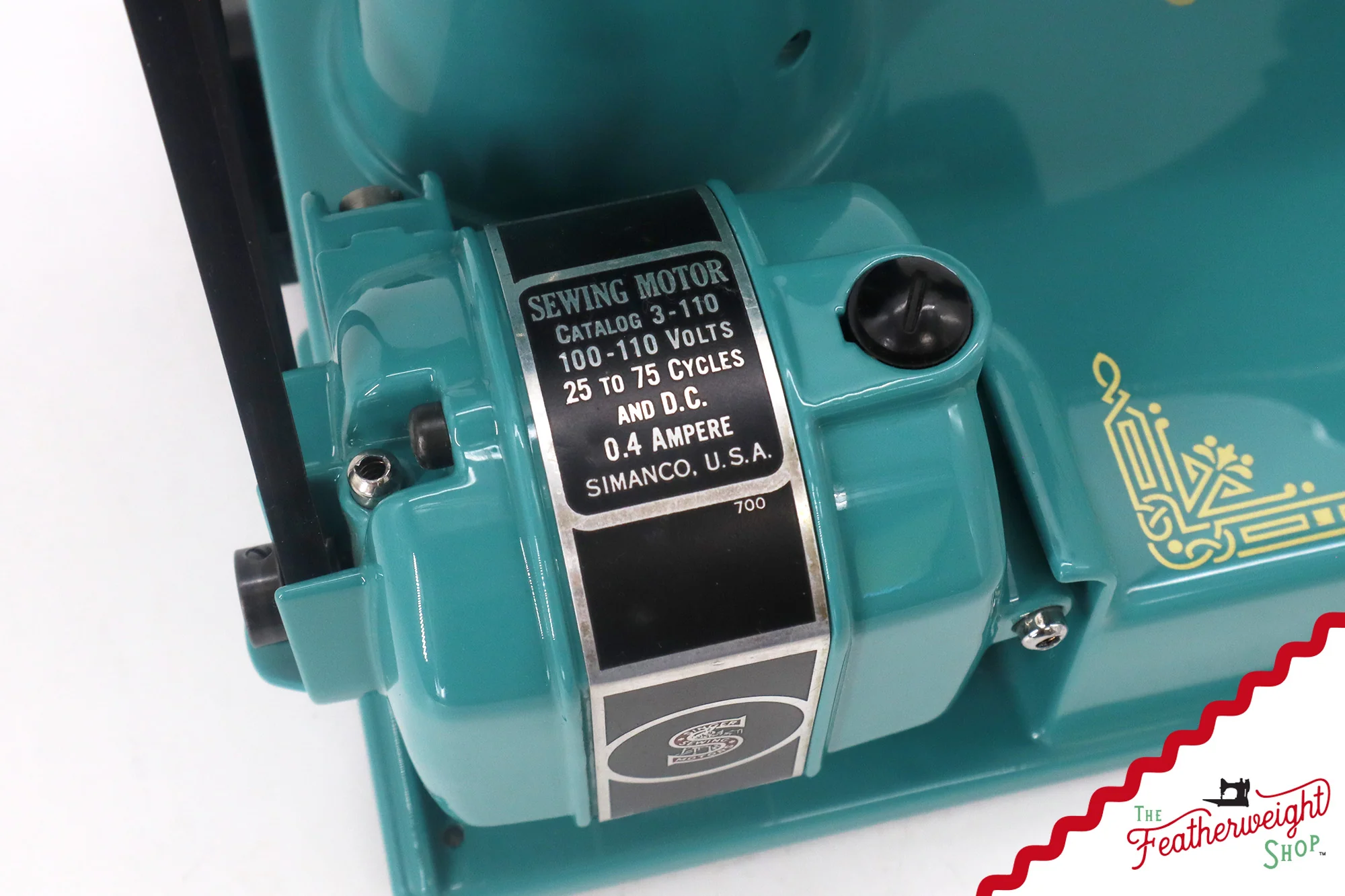 Singer Featherweight 221, AE061*** - Fully Restored in Lagoon - Image 18