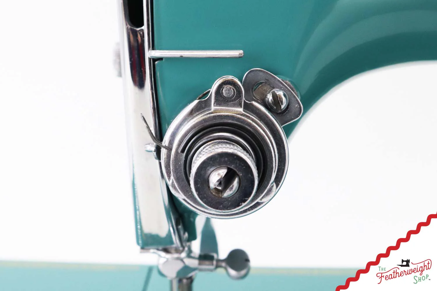 Singer Featherweight 221, AE079*** - Fully Restored in Lagoon - Image 18