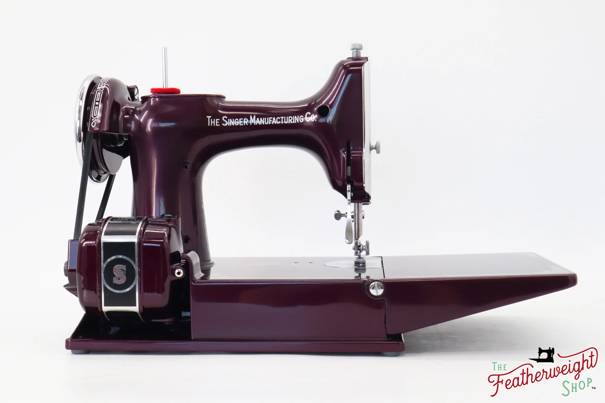 Singer Featherweight 221, AE2120** - Fully Restored in Star Garnet - Image 8